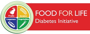 Food for Life diabetes initiative logo horizontal rework