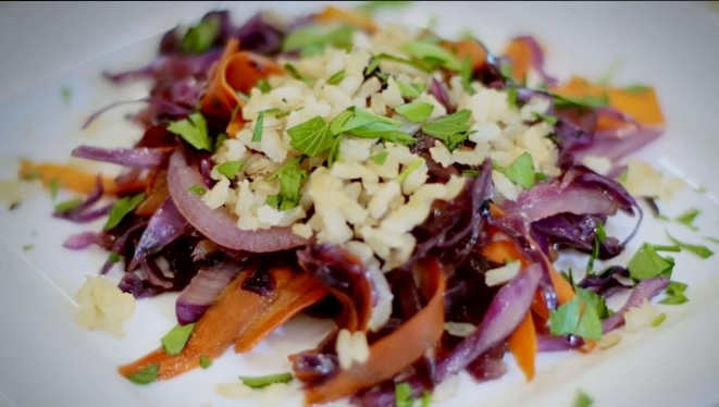 Red Cabbage Asian Crunch Salad